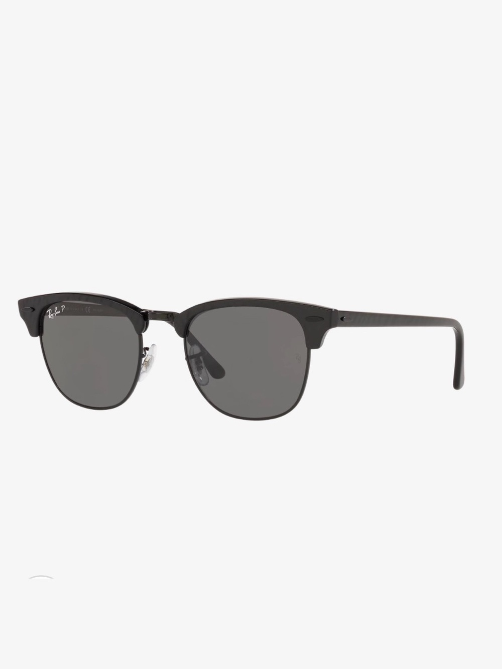 Ray-Ban Clubmaster Polarized Sunglasses RB3716- Black Frame and Dark Gray Lenses